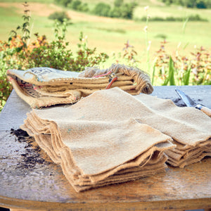 square jute mulch mats pack of 10
