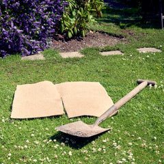 square mulch mat in garden thumbnail