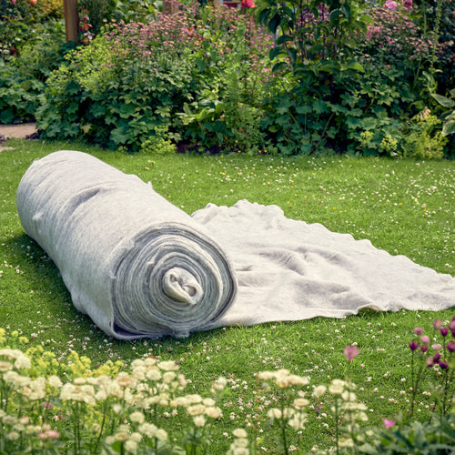 Sheep wool garden fleece