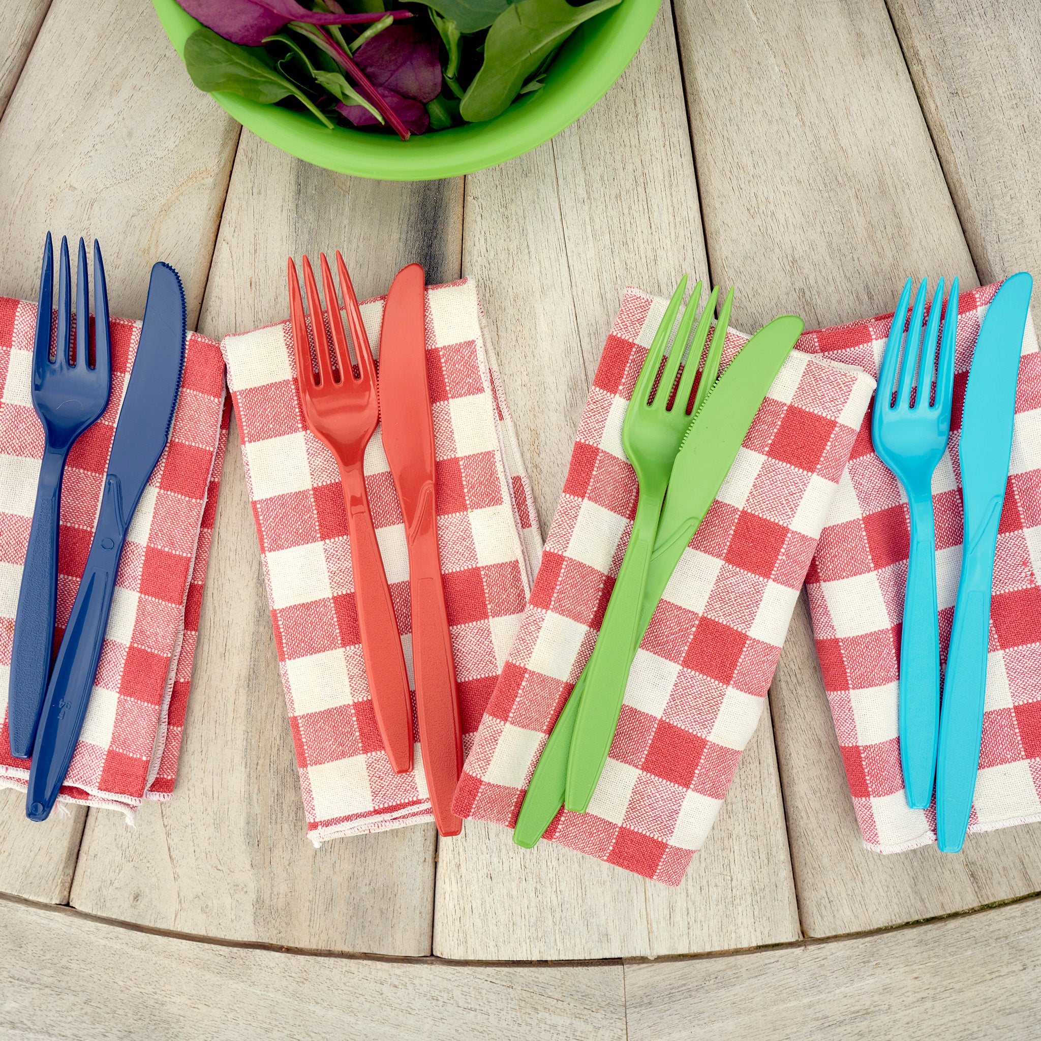 Recycled plastic cutlery set