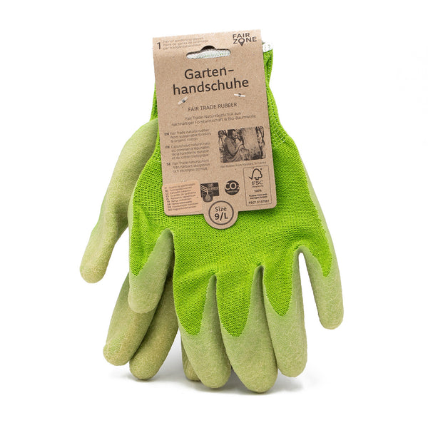 All purpose fair trade rubber gardening gloves