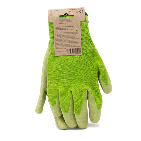 All purpose fair trade rubber gardening gloves