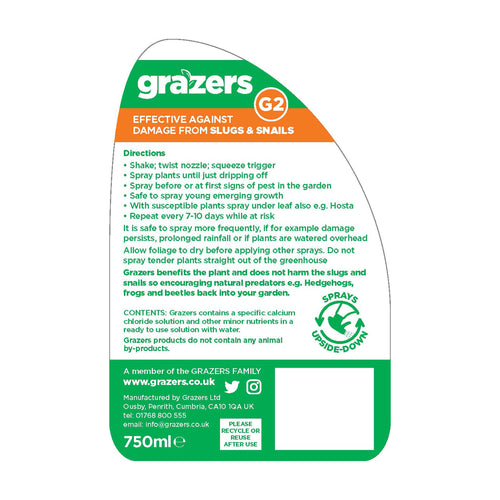 Grazers G2 spray white background