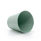 Green metal plant pot