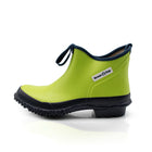 Natural rubber garden boot side view.