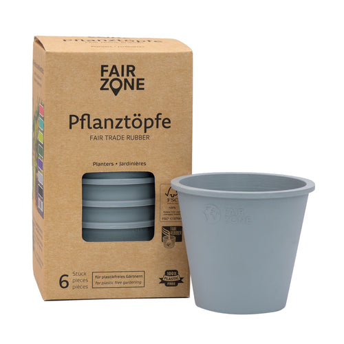 Fair trade rubber planter 6 pack