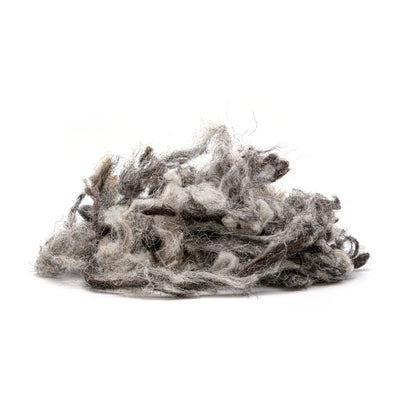 Pile of 1 kg Herdwick wool in shades  of grey