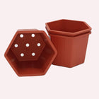 Plastic Free Gardening Rubber Hexagonal Flower Pot