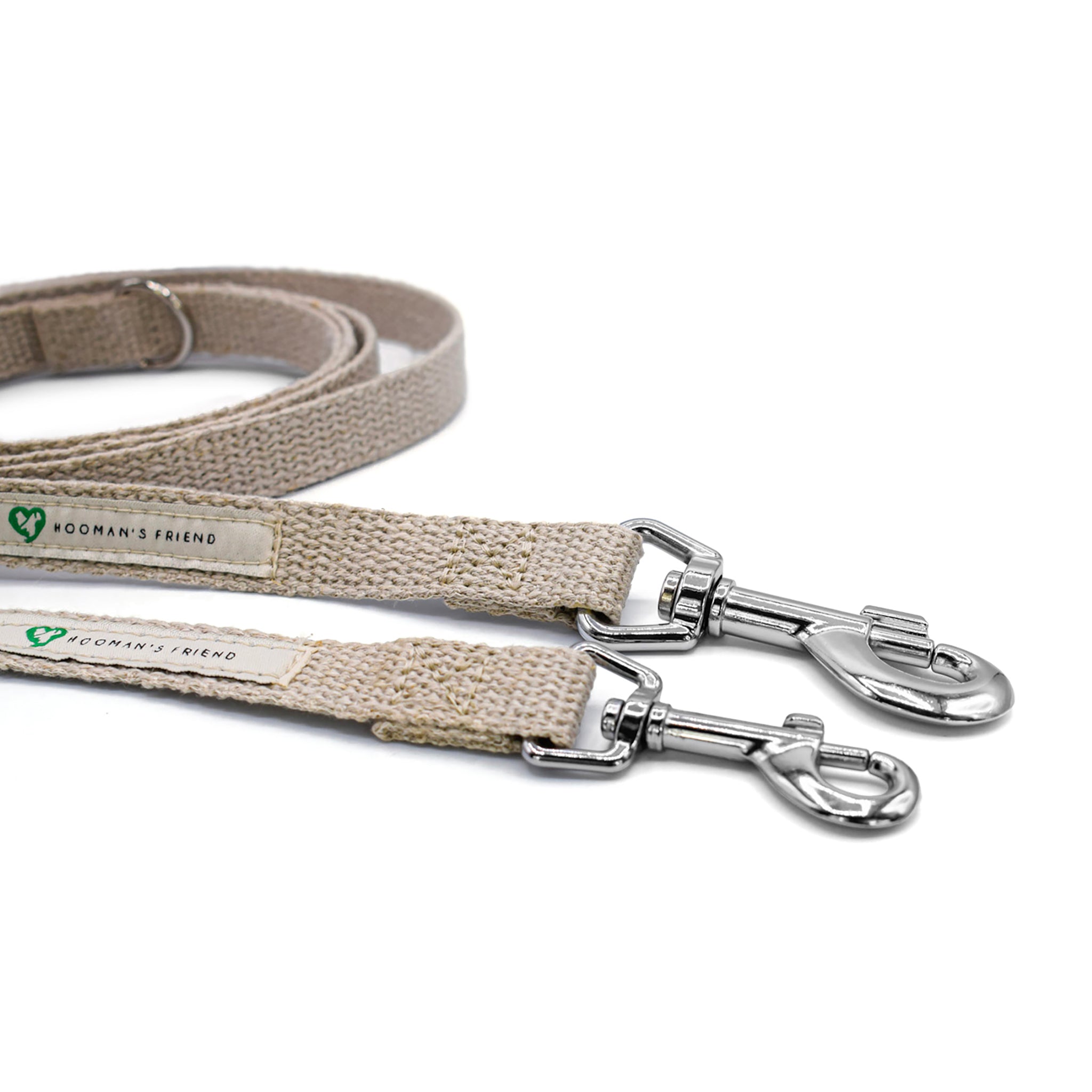 Hooman's Friend Hemp Dog Lead with large and small size clasp