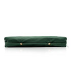 Photo from the bottom, showing how to button up the garden kneeler