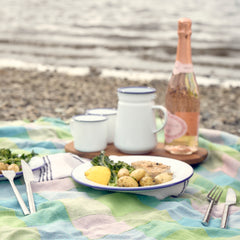 enamel outdoor picnic set thumbnail
