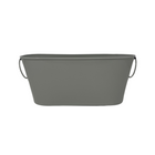 Light grey metal bucket