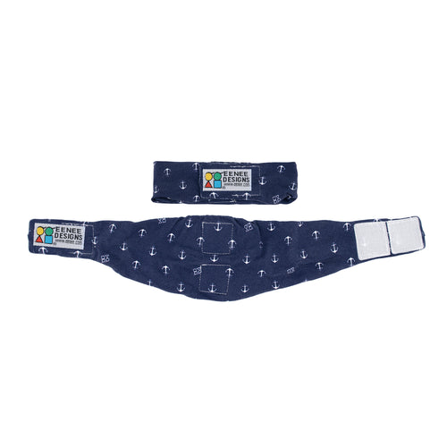 Baby tummy wrap for compostable nappies in a bright pink colour