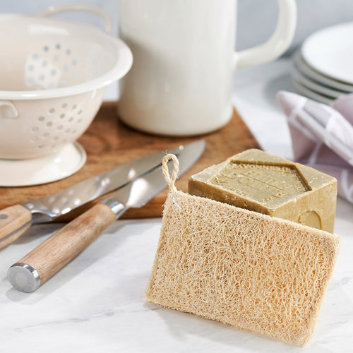Sustainable kitchen scourer and sponge. 
