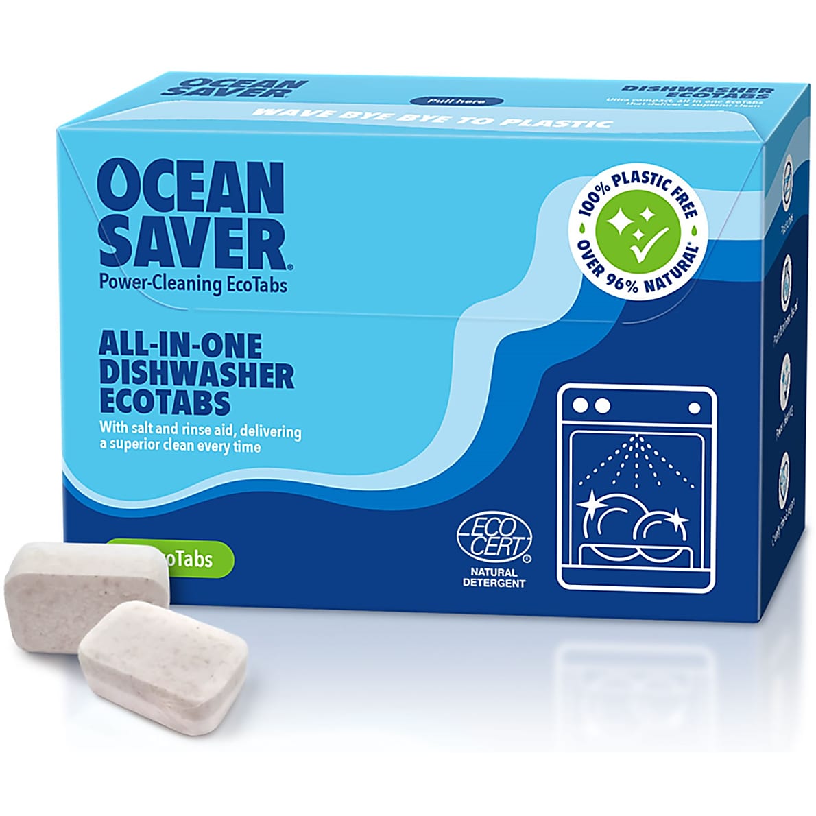 OceanSaver Powerful Dishwasher Cleaning Tabs for 30 washes