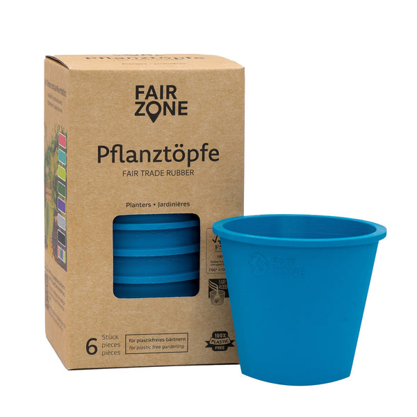 Fair trade rubber planter 6 pack