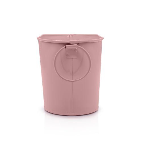 Cream rectangular metal bucket