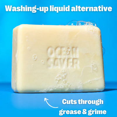 Plastic free soap in a plastic free soap dish made from bamboo