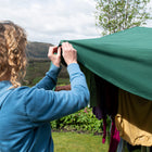 Attaching Laundry Mac rain cover to whirlgig