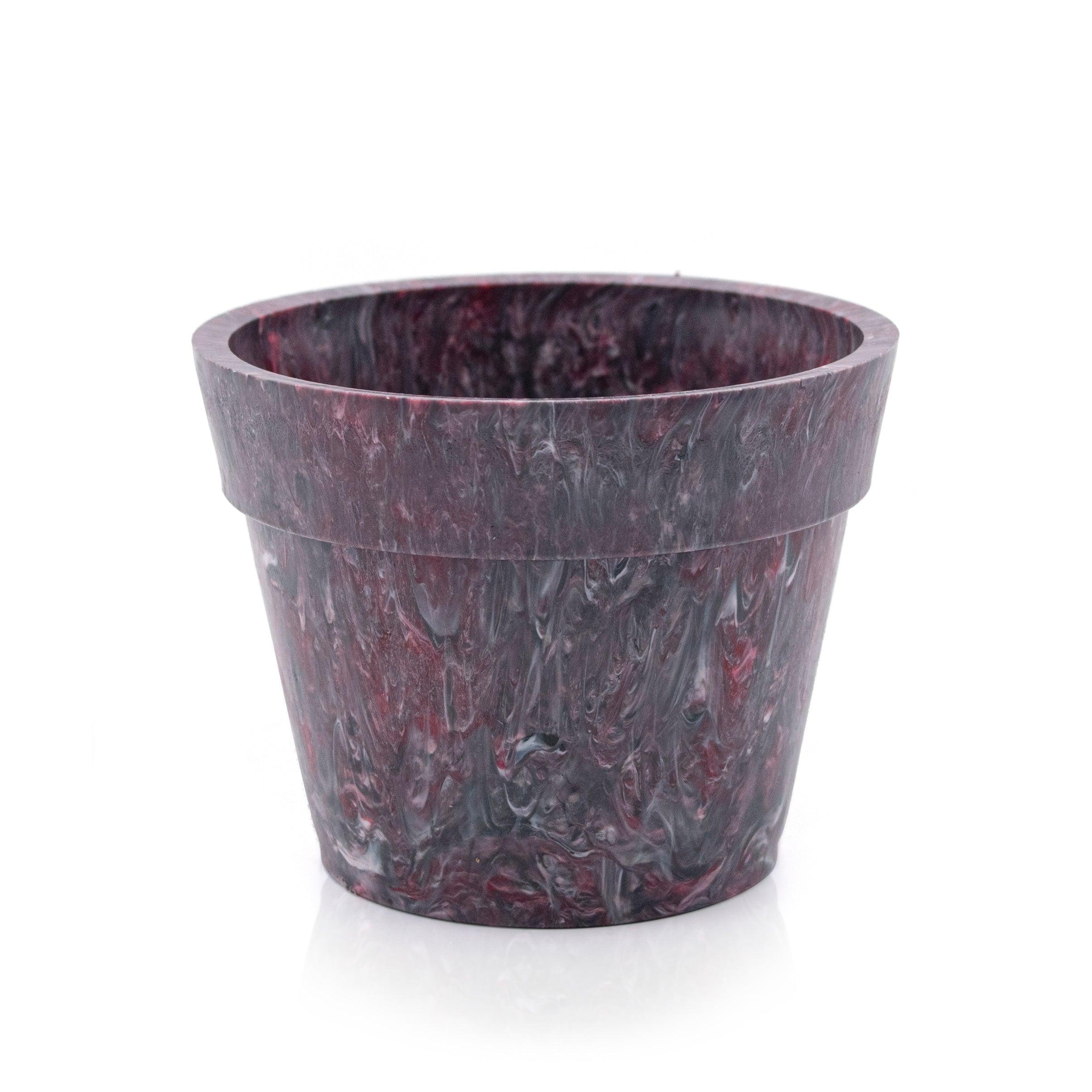 grey, white and red eco-friendly plastic pot