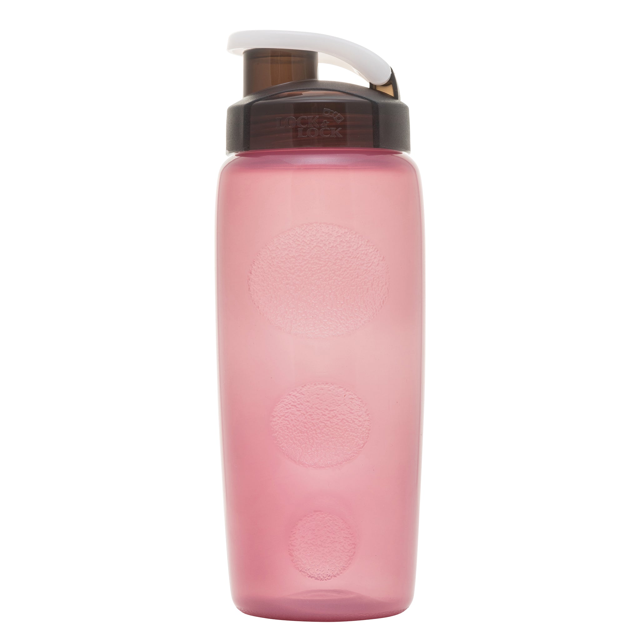 pink recycled water bottle