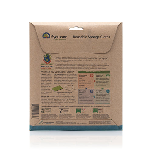 if you care reusable sponge cloths - compostable