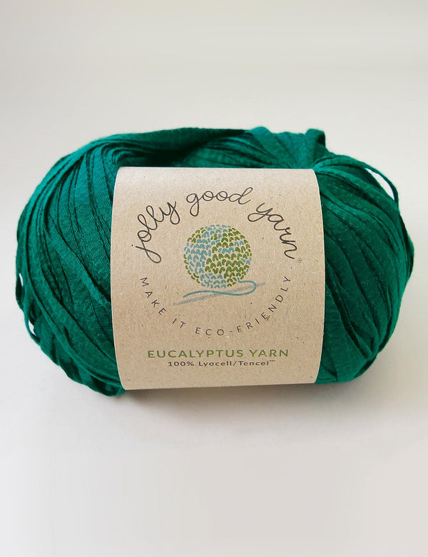 Green Eucalyptus Yarn in a small ball
