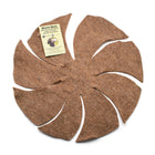 Organic Wool Hanging Basket Liner lying flat on white background.