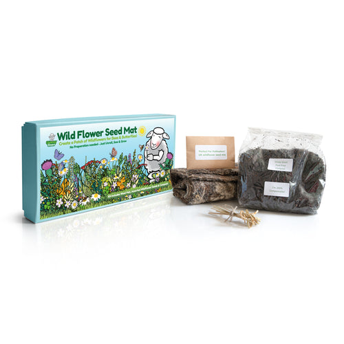 best wildflower seed mats Wildflower Seed Mat Kit – Chimney Sheep
