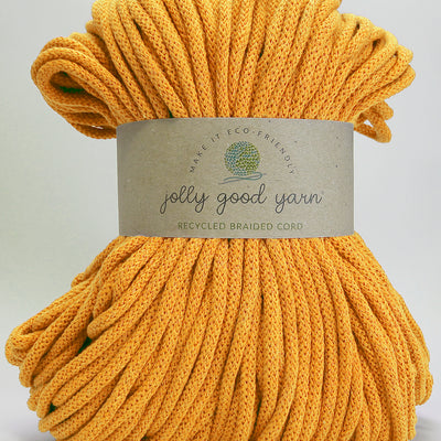 5mm thick turquoise braided cord with a 'jolly good yarn' label on a light gray background
