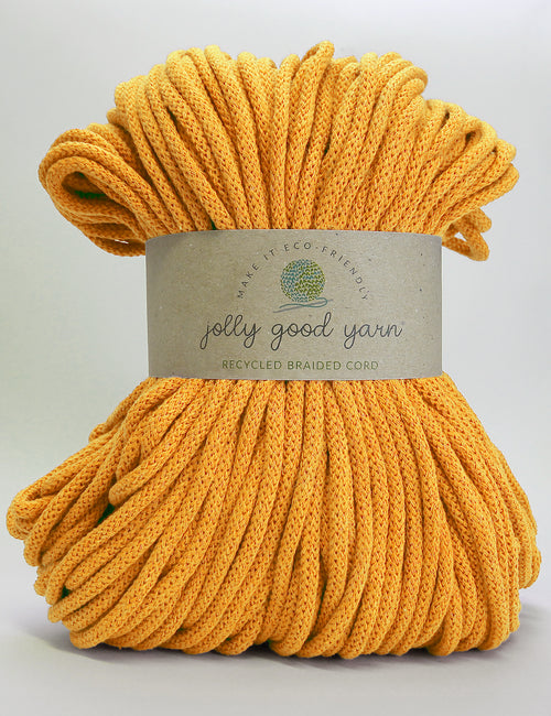 5mm thick turquoise braided cord with a 'jolly good yarn' label on a light gray background