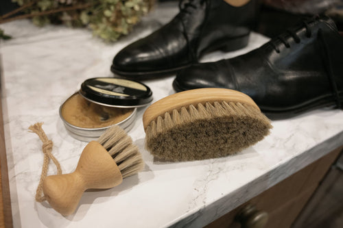 Hillbrush Shoe Care Set | FSC Beechwood Brushes, Made in Britain