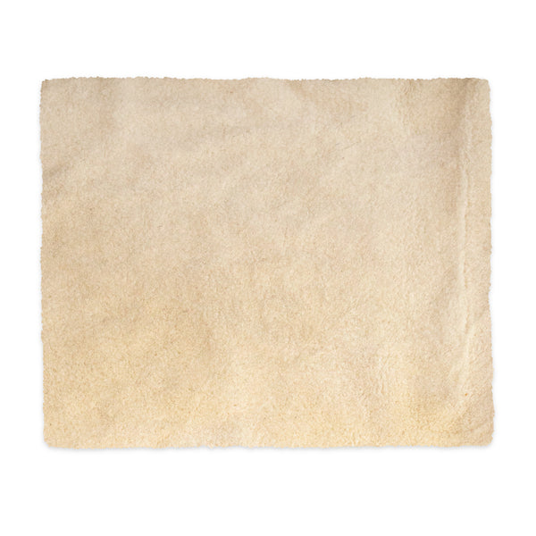 A square of Eco-friendly Smooth Sherpa Fleece.