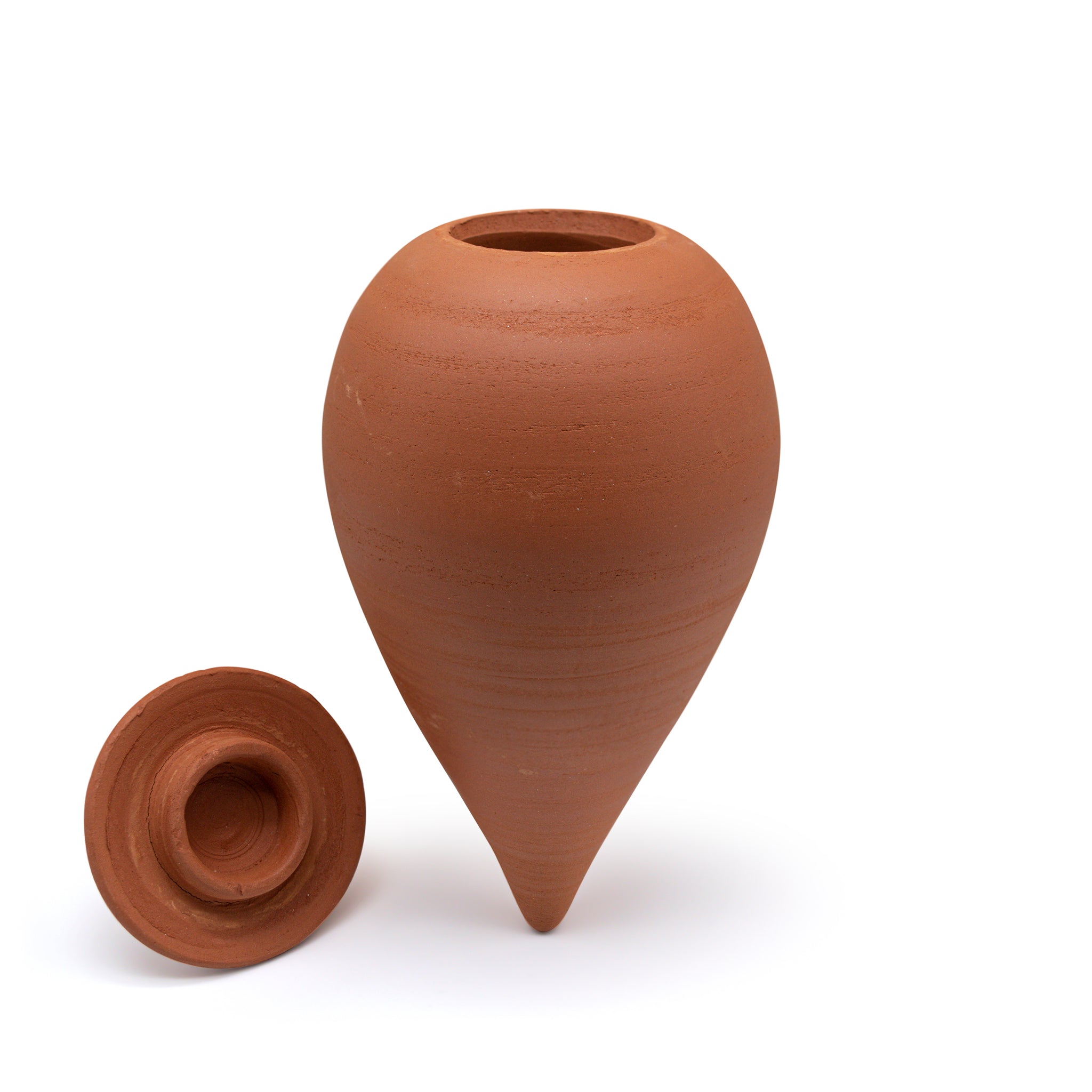 Natural terracotta tear shaped watering spike that holds 300ml water. 