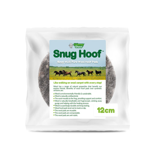 pure wool felted hoof pad 12cm