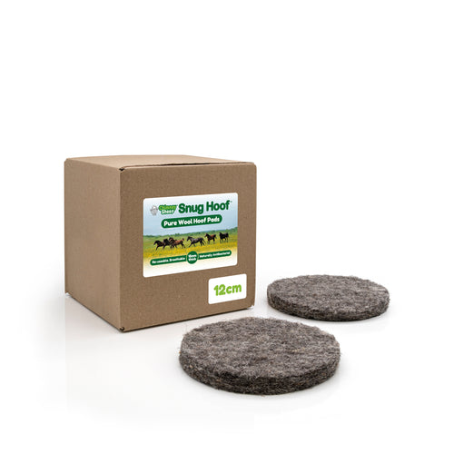 pure wool felted hoof pad 12cm