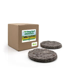 Box of plastic free hoof pads with two individual pads.