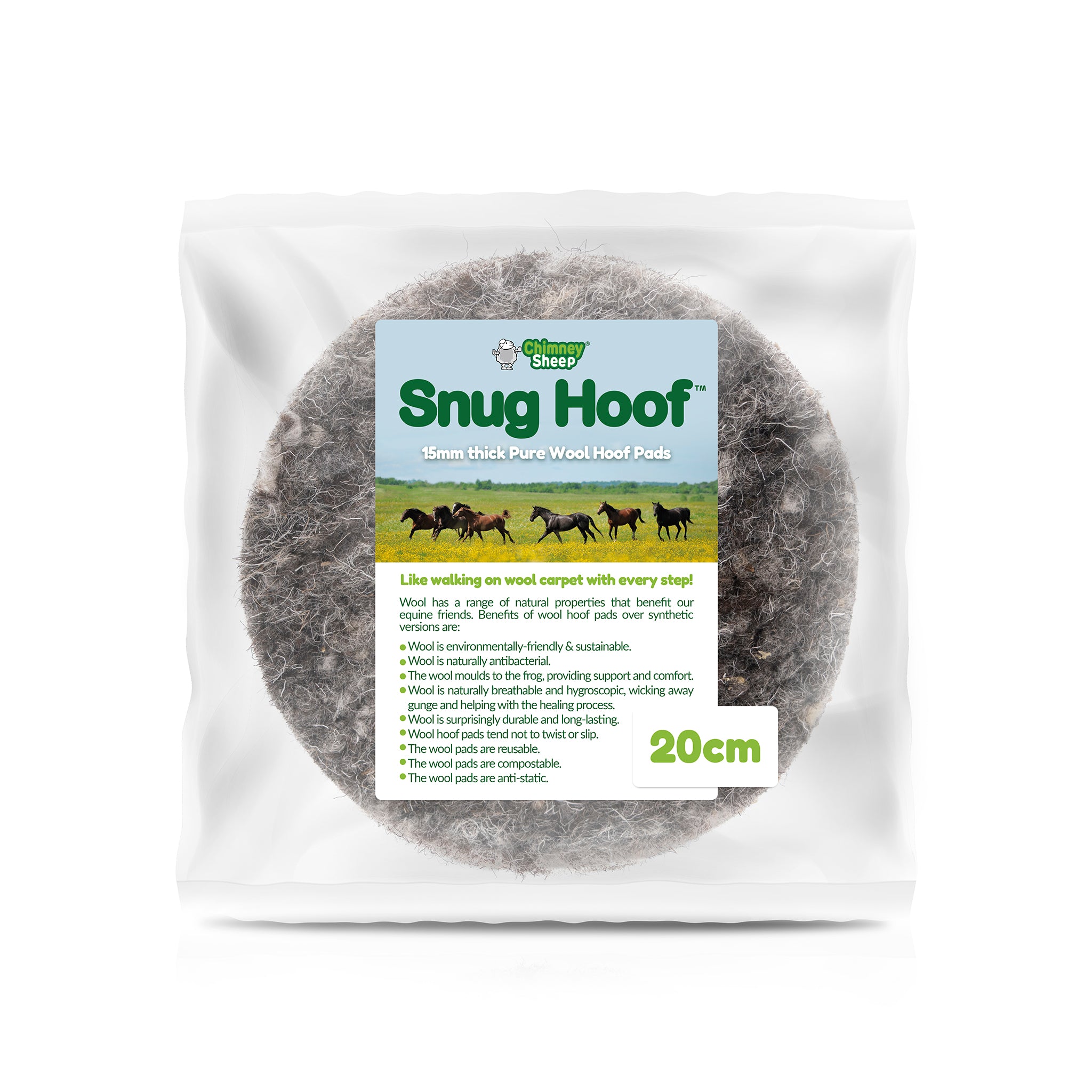 Snug Hoof - Natural Wool Hoof Pad