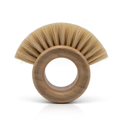 Eco-friendly wooden fruit and vegetable cleaning brush