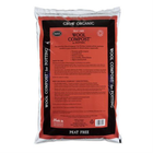 Wool Compost bag with lots of text information on. 