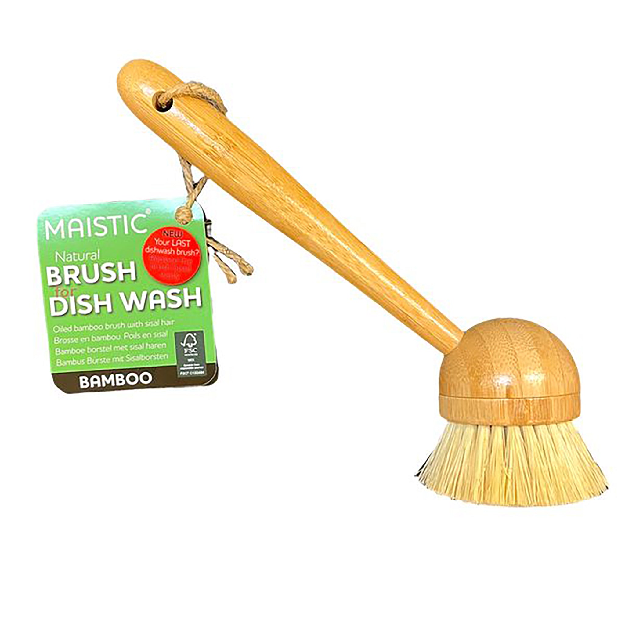 Dish Mop with Plastic Handle - Multi Brosses