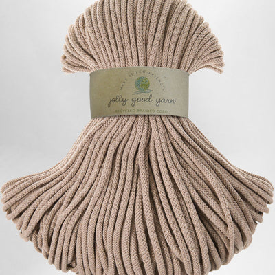 5mm thick turquoise braided cord with a 'jolly good yarn' label on a light gray background