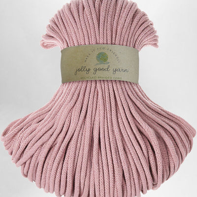5mm thick turquoise braided cord with a 'jolly good yarn' label on a light gray background