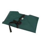 A green Chimney Sheep wrap showing how it looks when folded on a Chimney Sheep.