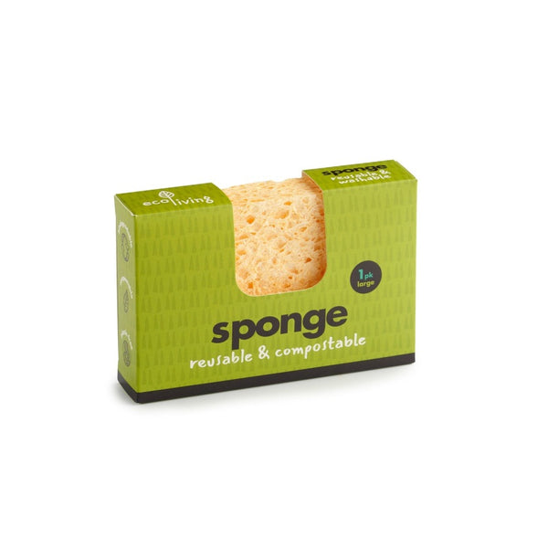 Compostable sponge cloth for a plastic-free kitchen. 