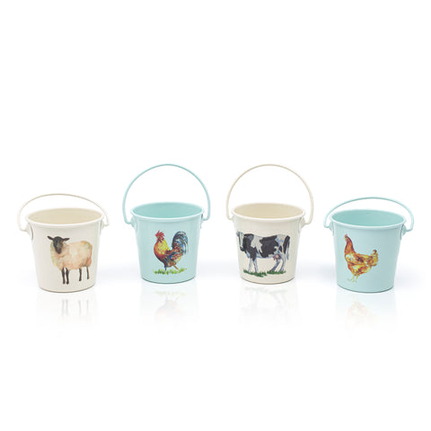 enamel egg cups with animal prints