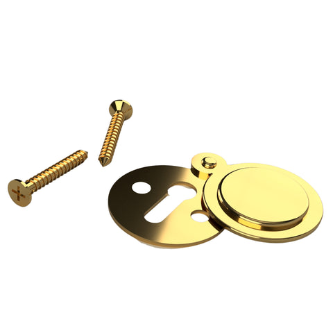 Gold keyhole cover for doors