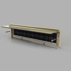 letterbox draught excluder with flap GOLD thumbnail