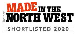 'Insider Made in the North West Awards Shortlisted 2020' logo