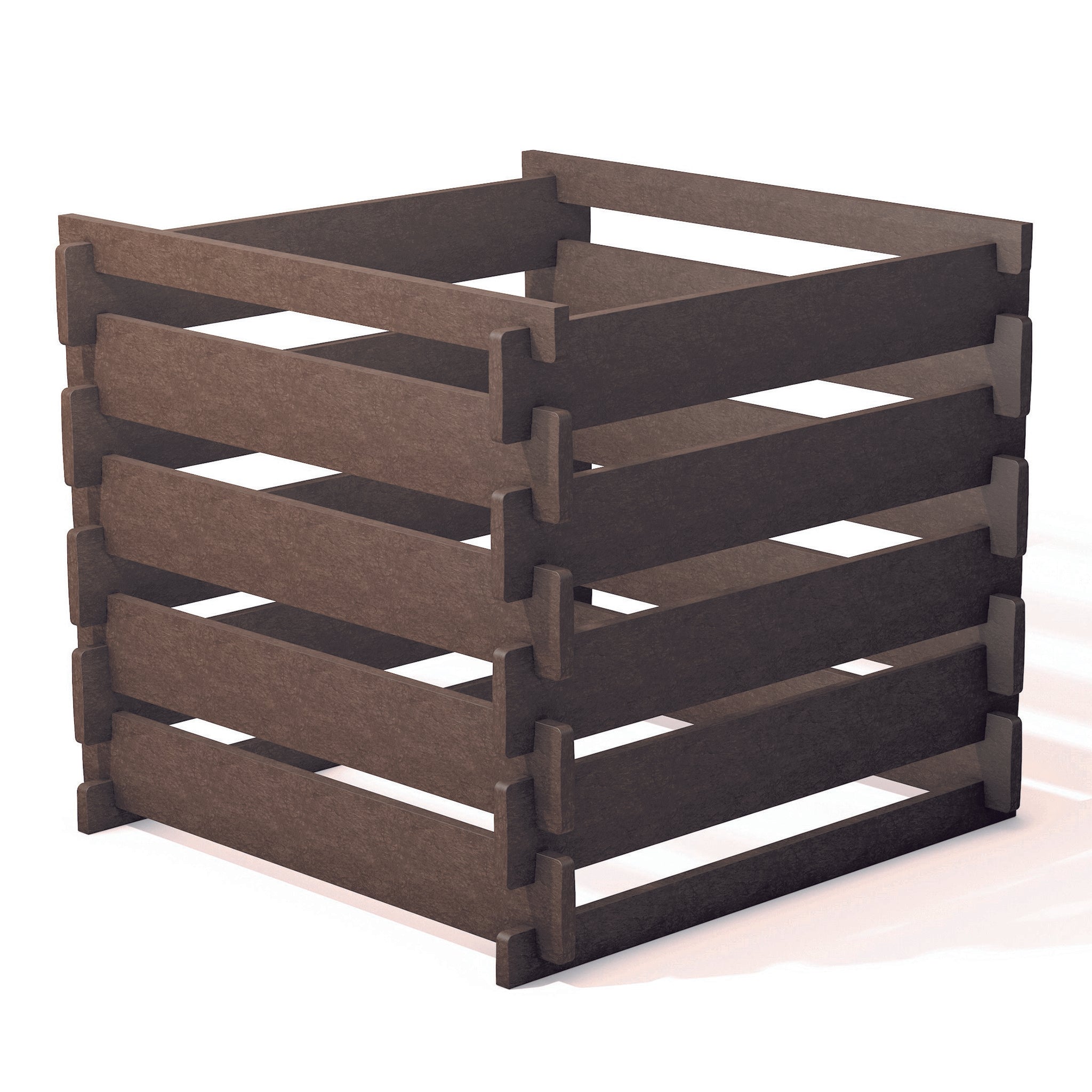 slatted recycled plastic wood composter